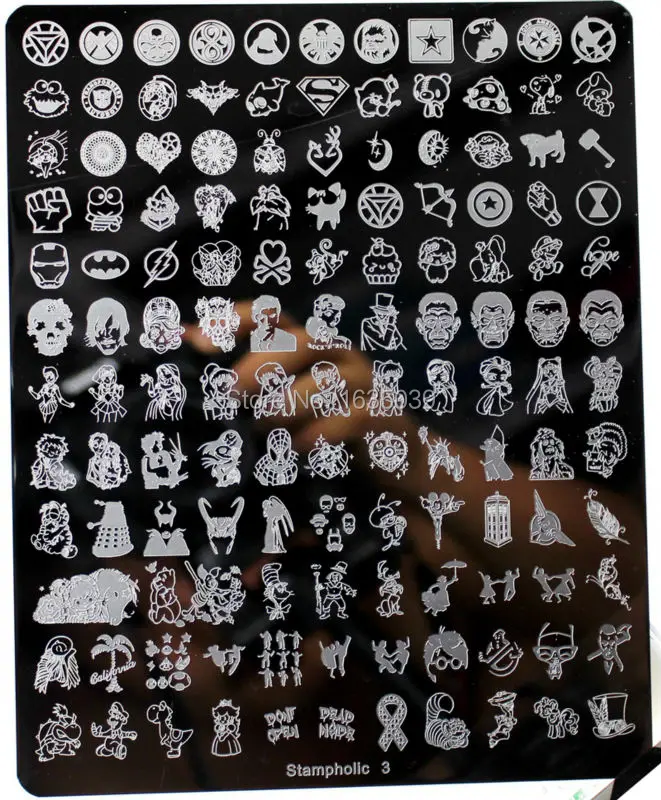 XXL Stampholic nail art image plate template CHOOSING DESIGNS beauty TOOLS disk | Красота и здоровье