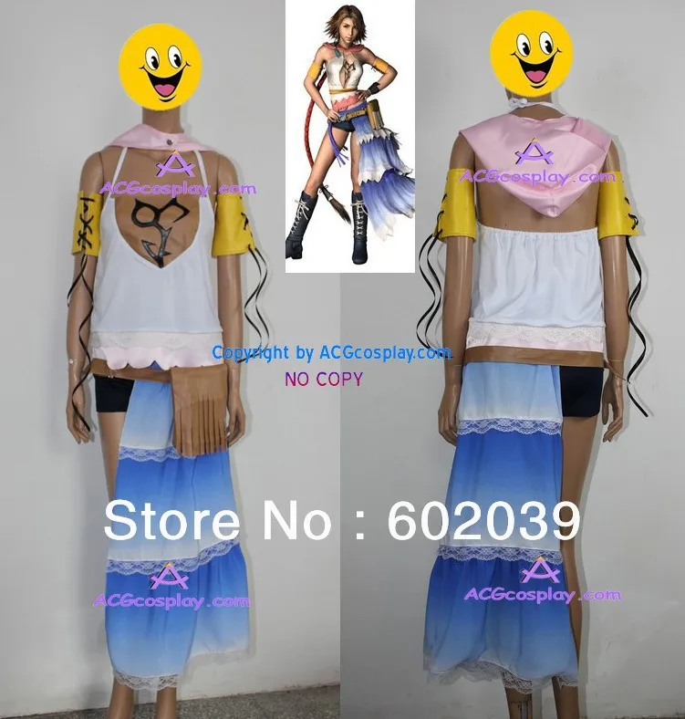 Final Fantasy 7 Yuna косплейный костюм ACGcosplay | Тематическая одежда и униформа