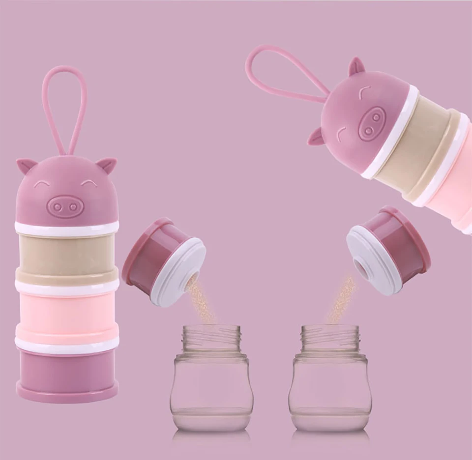 IMBABY 3 слоя портативный контейнер для детского питания коробка Эфирные злаки мультфильм молочные Бутылочки для присыпки дети формула контейнер для молока