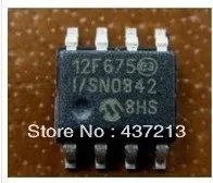 PIC12F675-I/SN 10 шт./лот Бесплатная доставка 100% Новый MIC IC MCU CMOS FLSH-BASE 8BIT 8soic 12F675 |