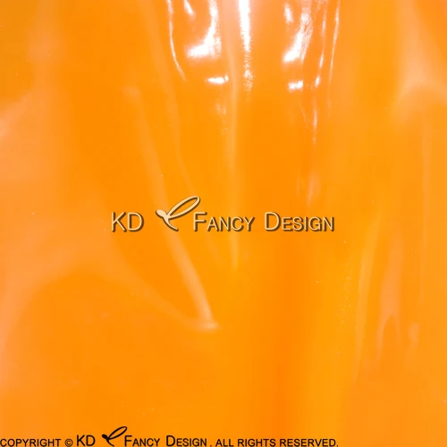 orange Черные сексуальные длинные латексные юбки длина каблука разрез сзади резиновая юбка низ DQ-0024 - Цвет: orange