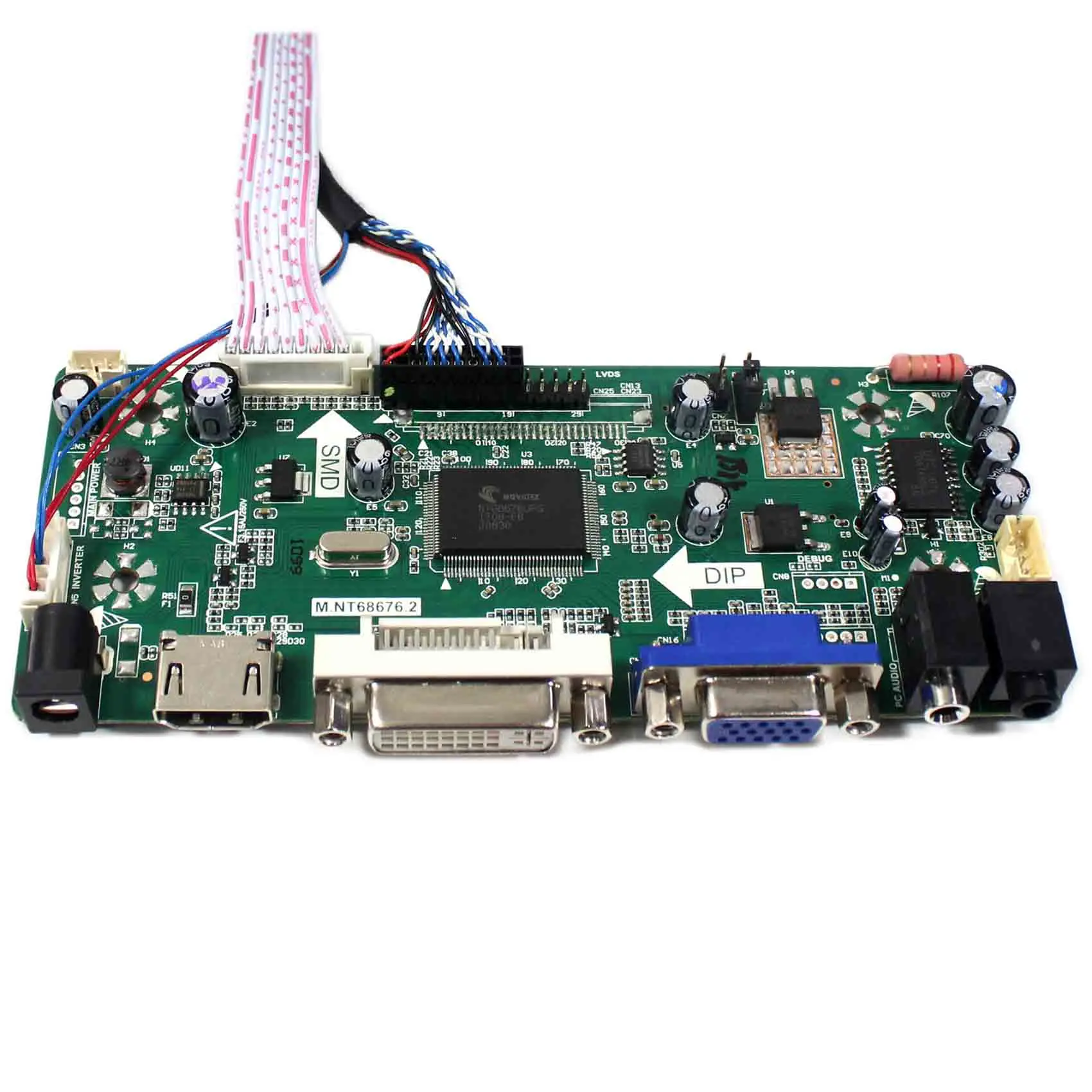 12 1 дюймовый LQ121S1LG75 800x600 ЖК экран + H DMI DVI VGA Аудио контроллер платы M.NT68676|Запасные