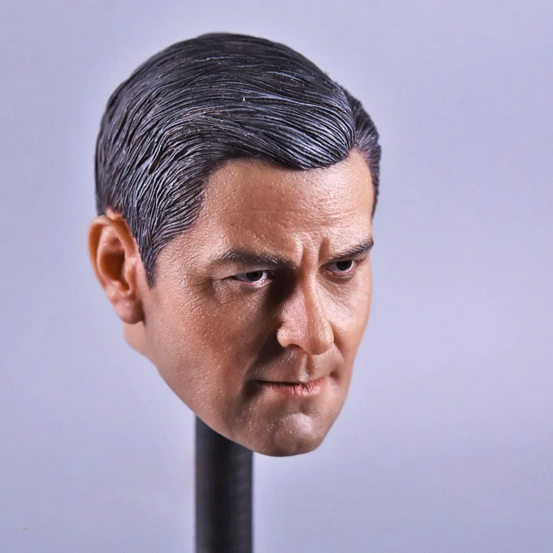 1/6 Scale Smiing George Clooney Argo резьба по головке лепка мужская версия модель короткие волосы головная игра для 12 &quot