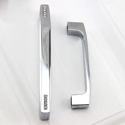 Современные модные роскошные ручки Стразы для ящиков ТВ шкафов хромированные