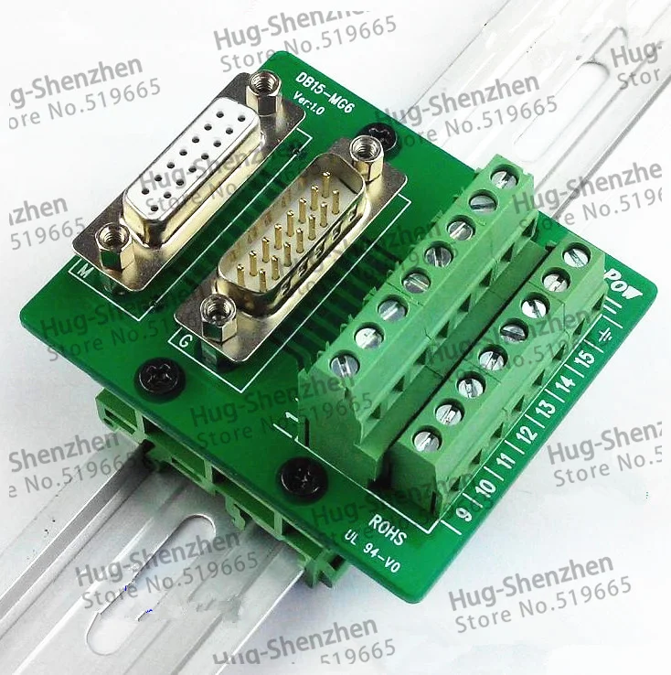 Клеммная колодка DB15 штырьковый/гнездовой штырьковый блок бесплатная