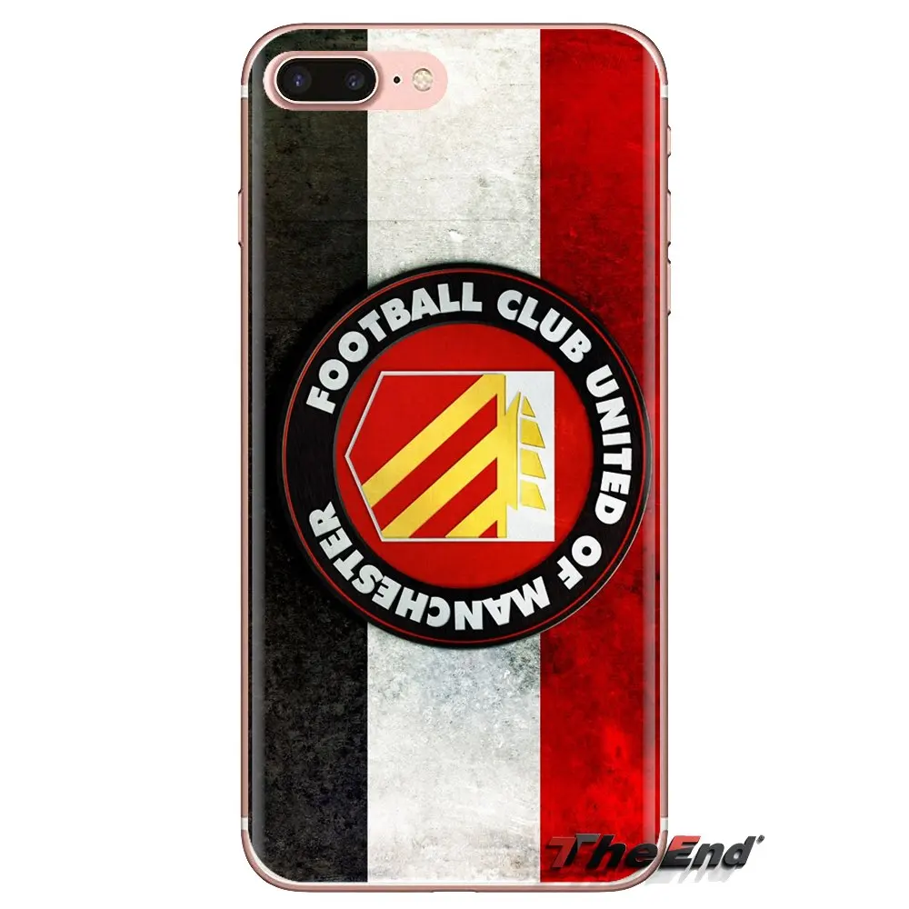 Silicone Phone Bag Case FC united of manchester Soccer Logo For Xiaomi Redmi 4A S2 Note 3 3S 4 4X 5 Plus 6 7 6A Pro Pocophone F1 |