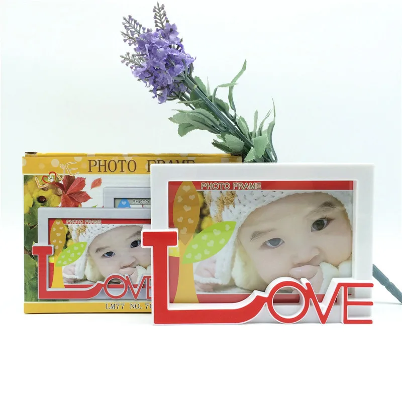 Современная прямоугольная фоторамка с изображением любви домашние декоративные