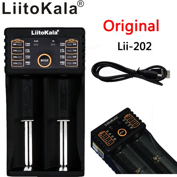 Литиевый аккумулятор Liitokala для NiMH 1 2 В 3 7 18650 26650 18350 16340 18500 AA AAA|battery charge|aaa battery