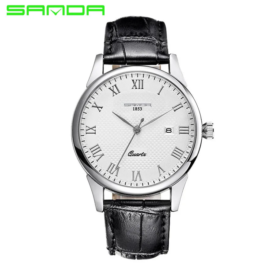 Часы наручные SANDA мужские водонепроницаемые модные брендовые Роскошные с