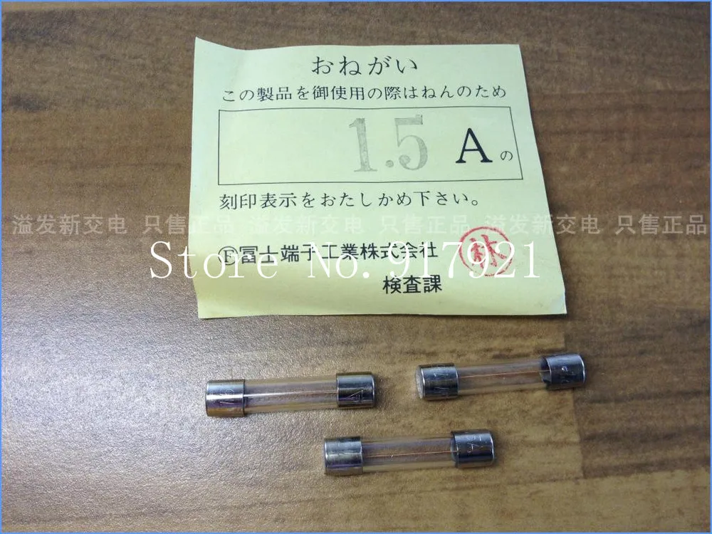 

[ZOB] The original Japanese Fuji 1.5A FUJI 125V imported glass tube fuse 6X30 / insurance --100pcs/lot