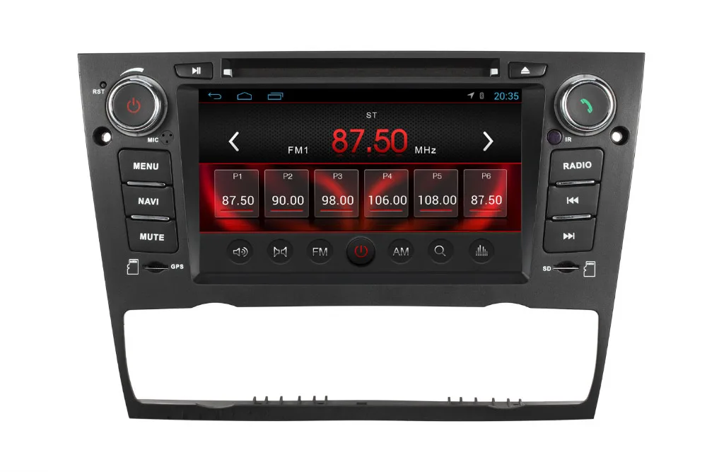 HD 7 дюймов 1DIN в тире головное устройство dvd-gps-навигация игрока multimedie для bmw E90