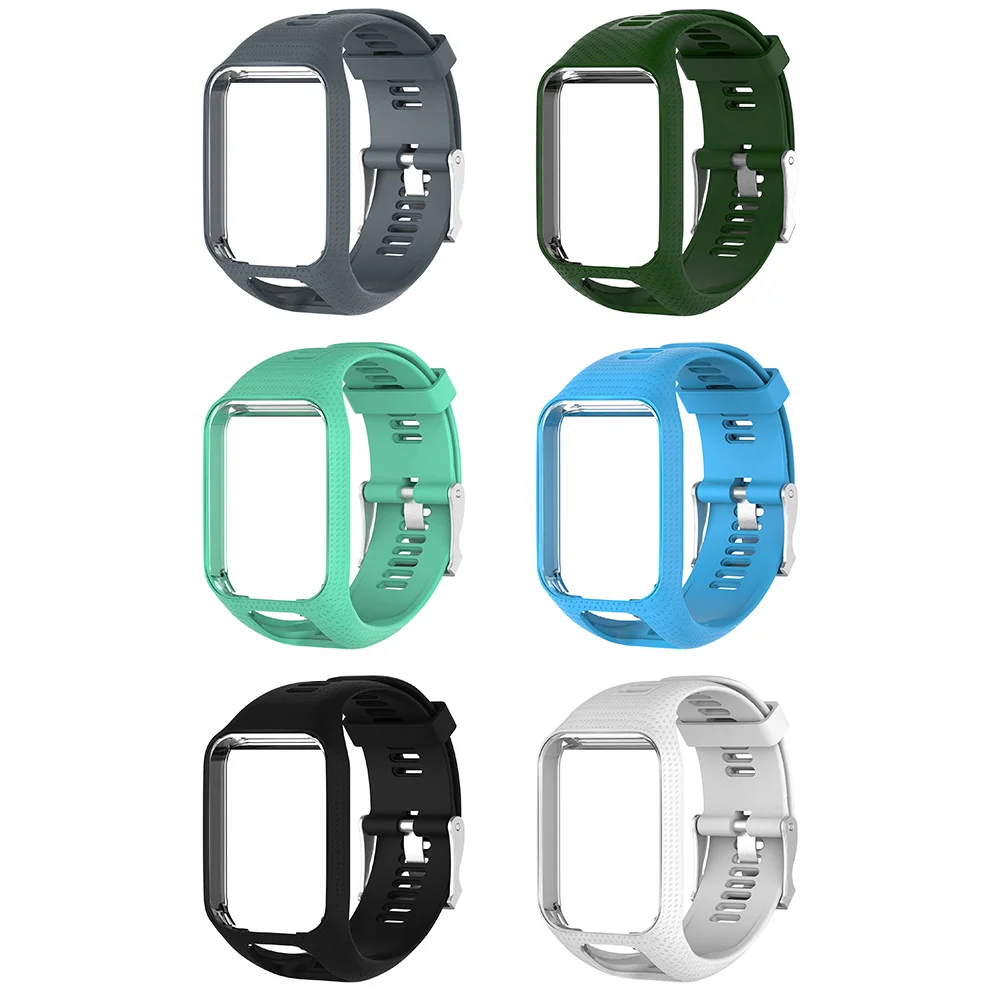 Premium Fashion Silicone Watchbands Replaceable Strap Belt For TomTom Golfer 2 / Runner 2/Cardio Accessories|Смарт-аксессуары| |