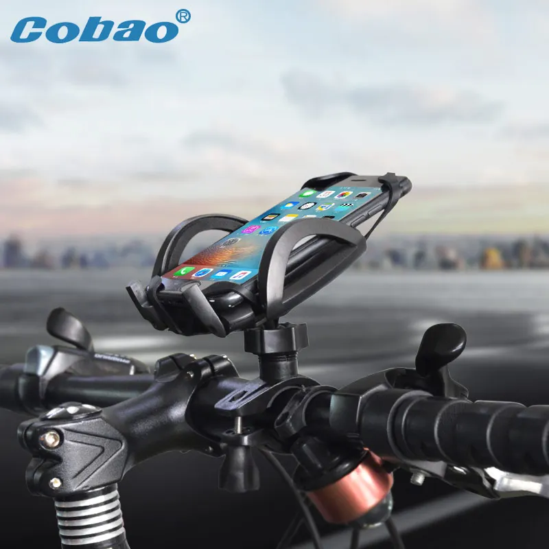 Cobao Bicycle Phone Holder Handlebar Bike 360 Adjustable Motorcycle For iPhone Samsung Huawei Xiaomi | Мобильные телефоны и