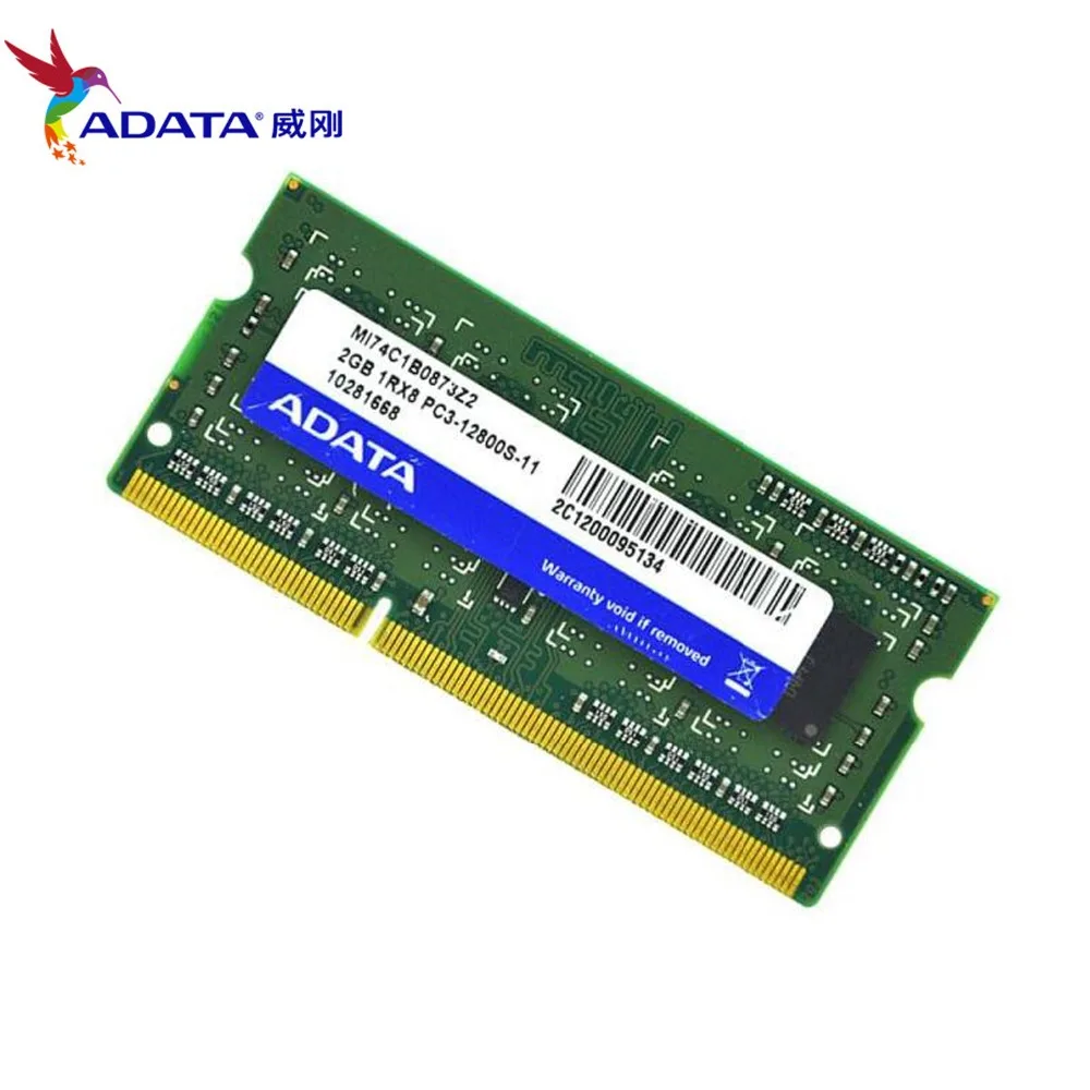 Память ноутбука AData DDR3L 2 Гб 1600 МГц 2RX8 PC3 12800 DDR3 ноутбук RAM SO DIMM 1333 10600 2G 204