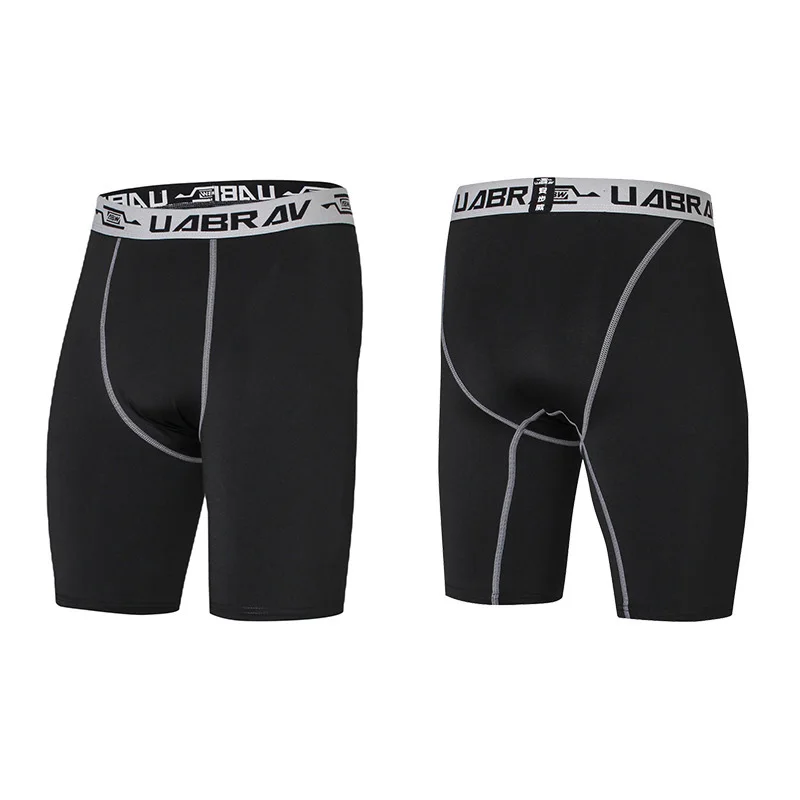Quick Dry Compression Shorts Men Sports Leggings Fitness Tights Running Bodybuilding Gym Sweatpants Training Short Pants Jogger | Спорт и