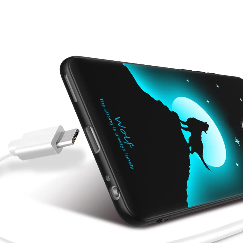 Чехол для Meizu M6 Note, чехол для Meizu M6note, мягкая задняя крышка, силиконовый, черный, Mofi, ультра тонкий ночной Светильник, фосфоресцирующий чехол для Meizu M6 Note