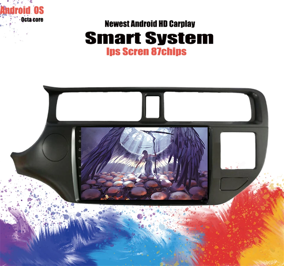 8 дюймовый Android 10 0 2.5D автомобильный DVD GPS для KIA K2 K3 RIO 2012 2013 2014 радиоприемник