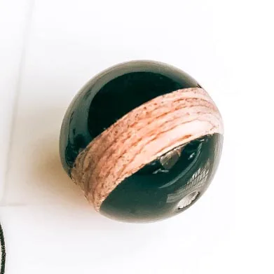 Purpleвиноградные модные трехцветные деревянные бусины из смолы DIY серьги ручной