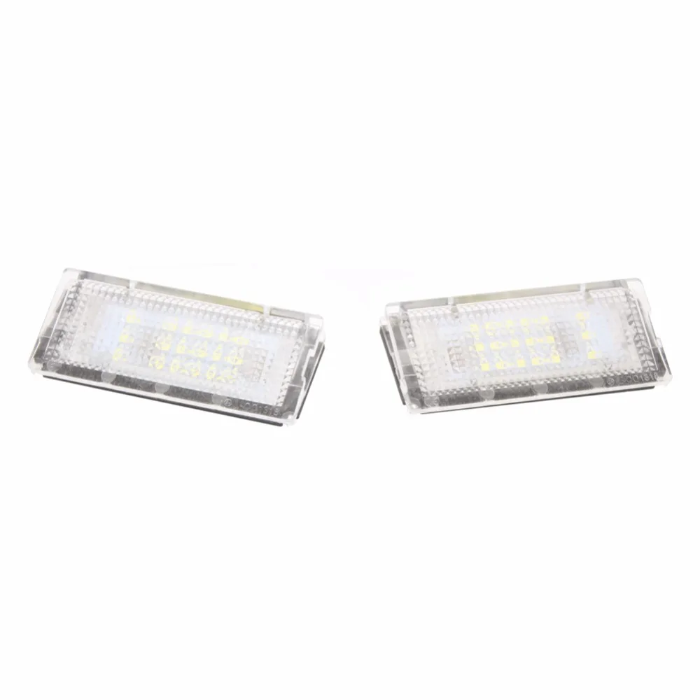 2X без ошибок 18 светодиодный 3528 SMD светильник номерного знака Автомобильная Лампа