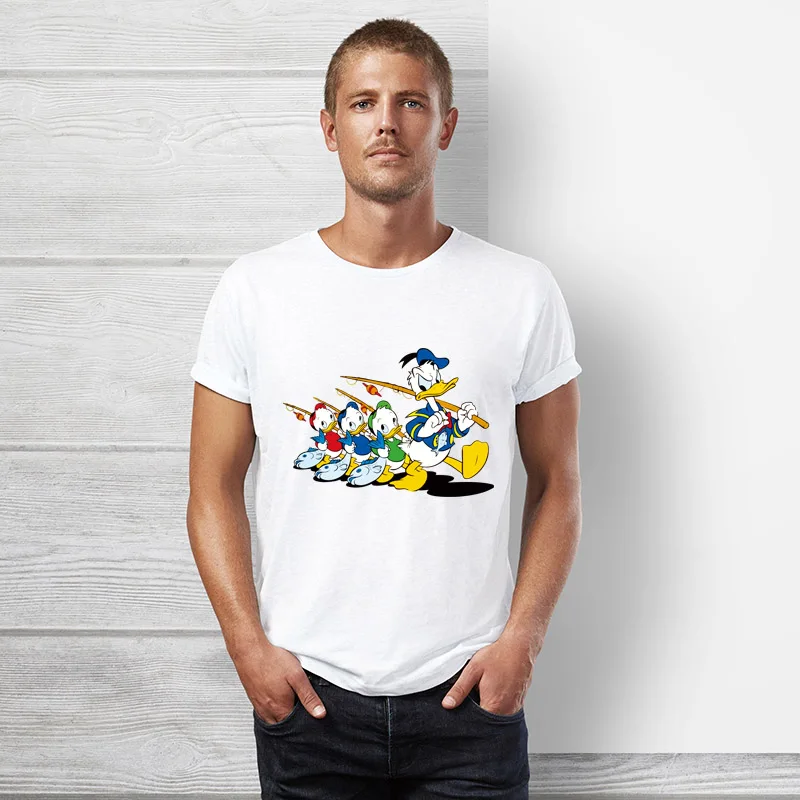 True Reveler классический мультфильм Дональд дак для мужчин футболка с коротким