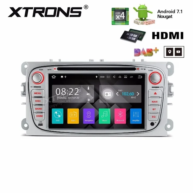 Автомобильный DVD плеер 7 дюймов Android 1 для Ford Focus II 2008 2011 Galaxy 2006 Kuga 2012 ОЗУ 2 Гб