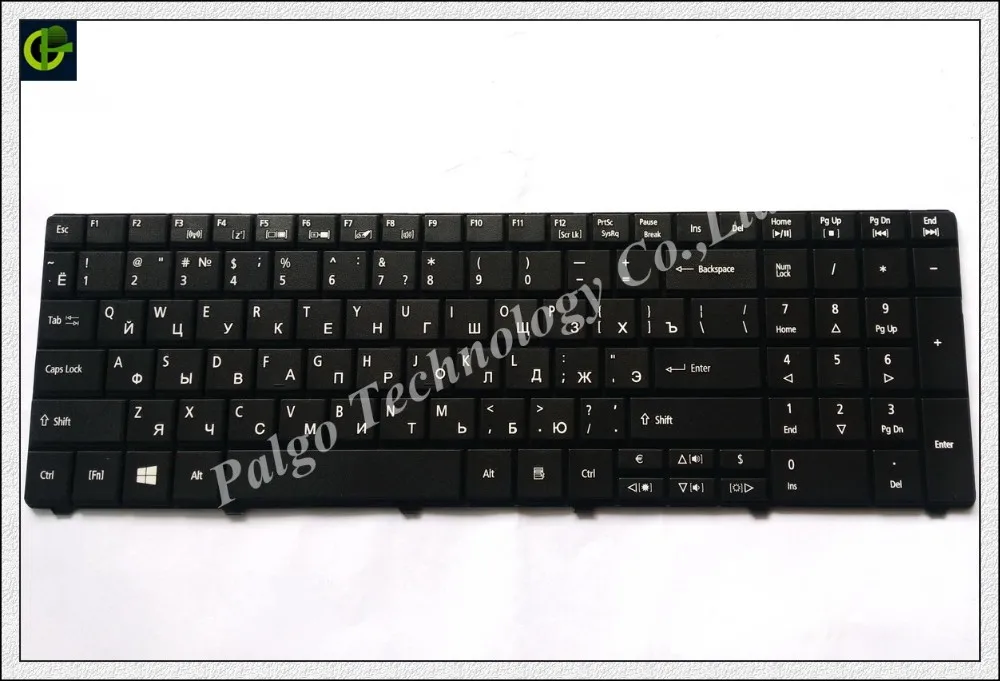 Русская клавиатура для Packard Bell EasyNote EN TE11 TE11HC TE11HR TE11BZ TE11HR TE11-BZ TE11-HC NE56R10u MS2290 MS 2290 ру черный