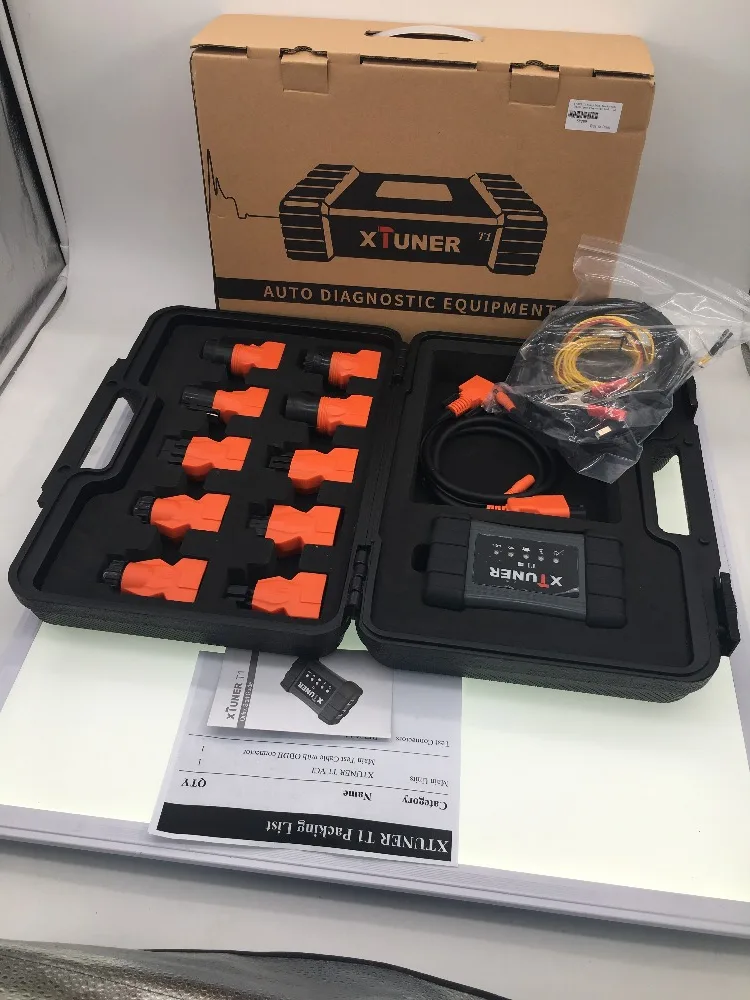 Новейший OBD 2 Autoscaner xtuner T1 V8.7 HD тяжелых грузовиков авто диагностический инструмент