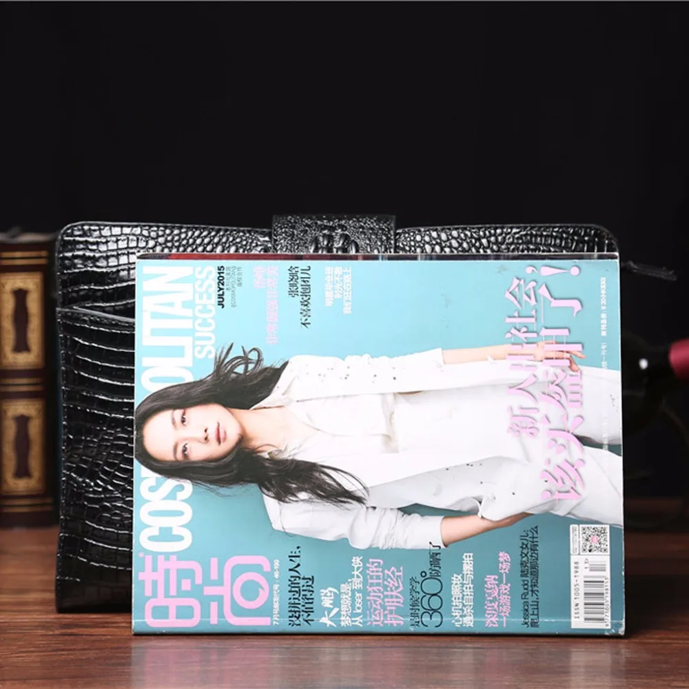 Мужская s Новая модная крокодиловая зернистая Женская клатч женская вечерняя