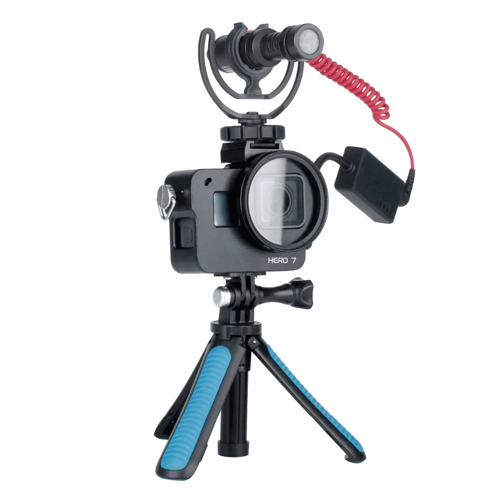 Защитная рамка для камеры Gopro Cage Hero 7 6 5 с фильтром аксессуары экшн горячим