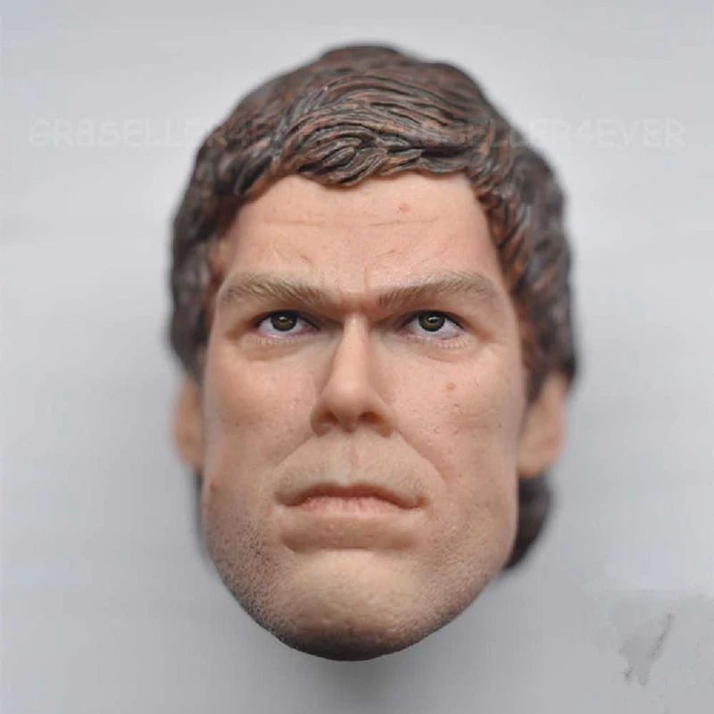 

High Quality 1:6 Scale Male Head Sculpt Dexter the Game Michael C. Hall Type fit 12" Action Figure for Collection as Gift