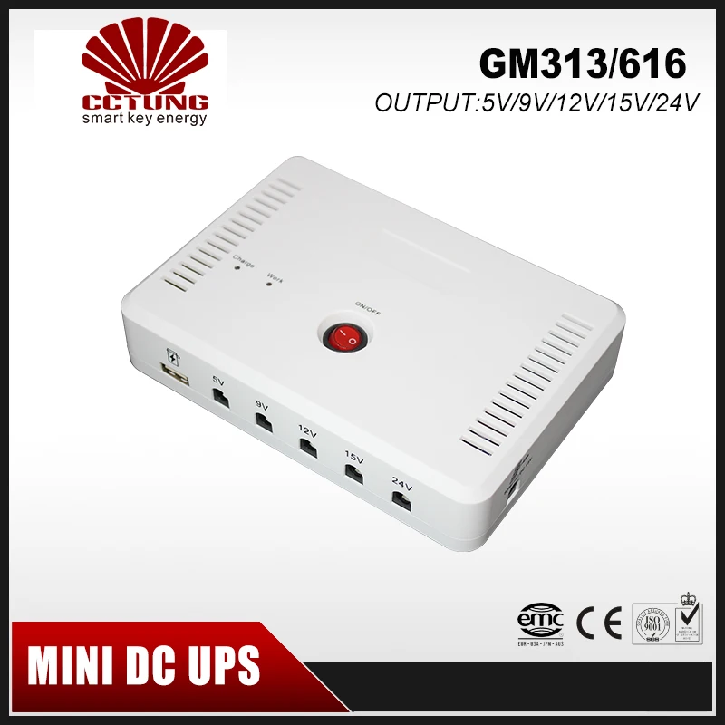 Портативный мини источник бесперебойного питания SK616 с 5 В 9 12 15 24 постоянного тока