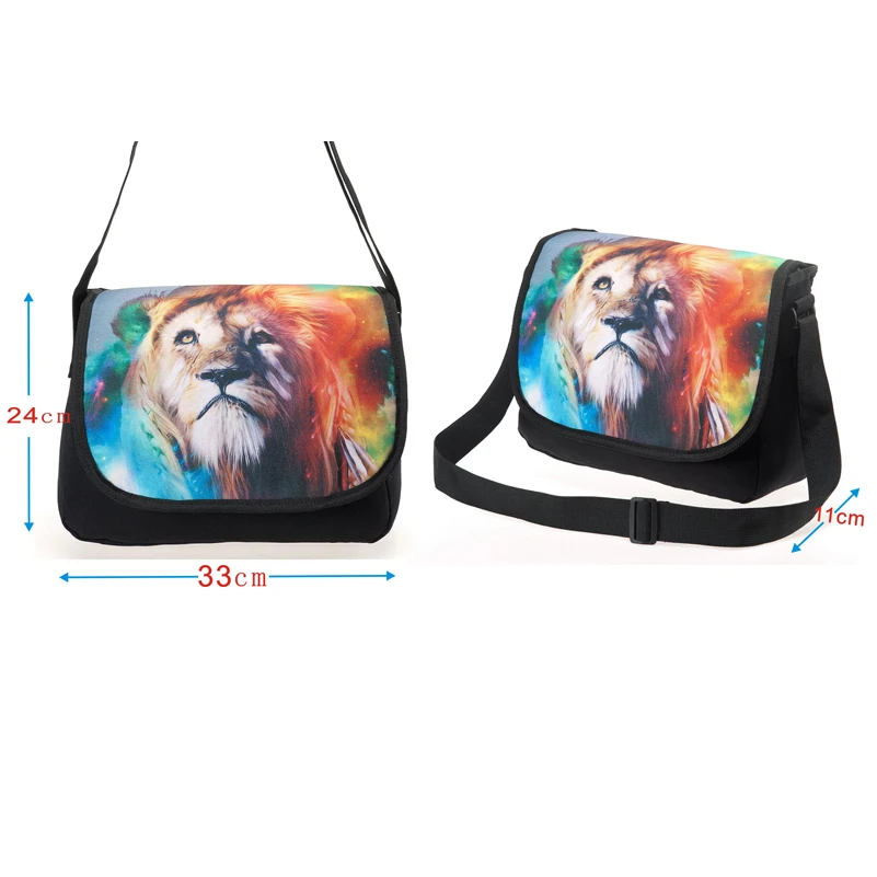 Женская сумка-почтальонка с принтом на одно плечо | Багаж и сумки