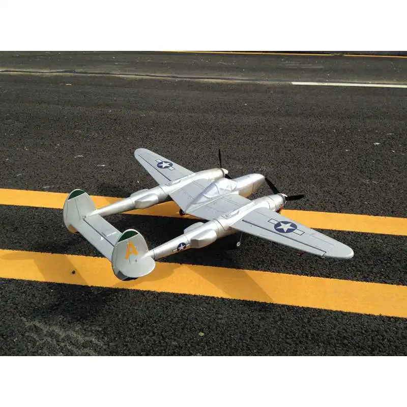 MD P38 1200 мм размах крыльев EPO RC самолет Lockheed освещение зум самолет комплект только фиксированное крыло двойной мощности искусственные RC самолеты