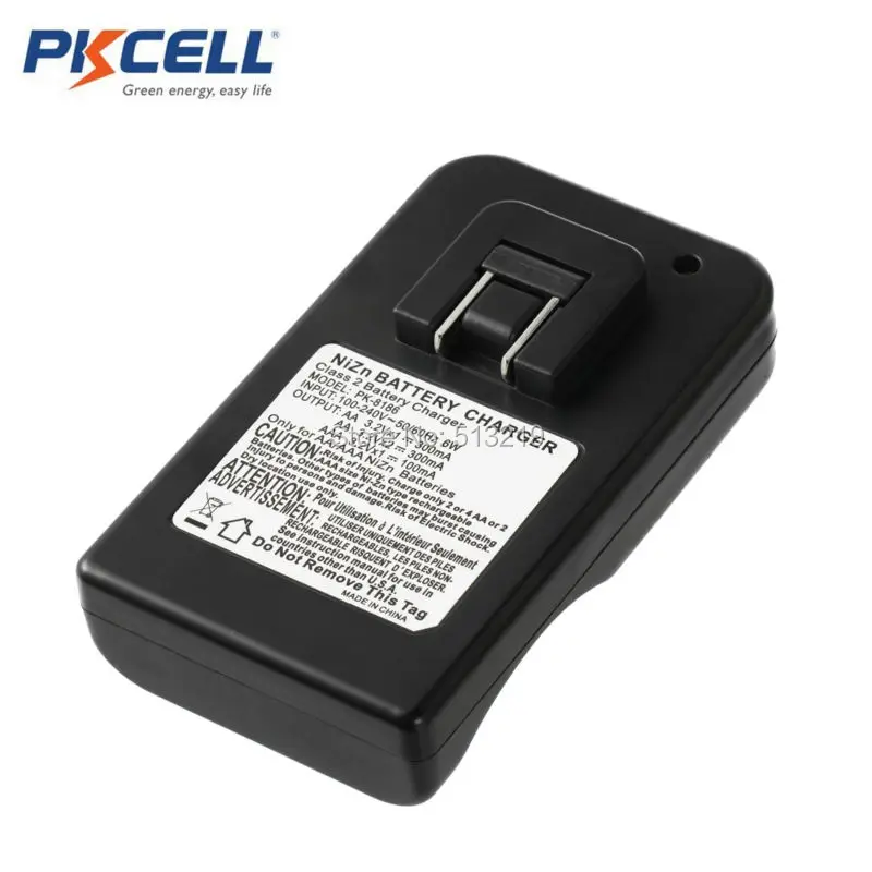 pkcell 1 6v nizn battery charger for aaaaa 8186 led indicator fast charging aaaaa batteries ni zn charger euus plug free global shipping