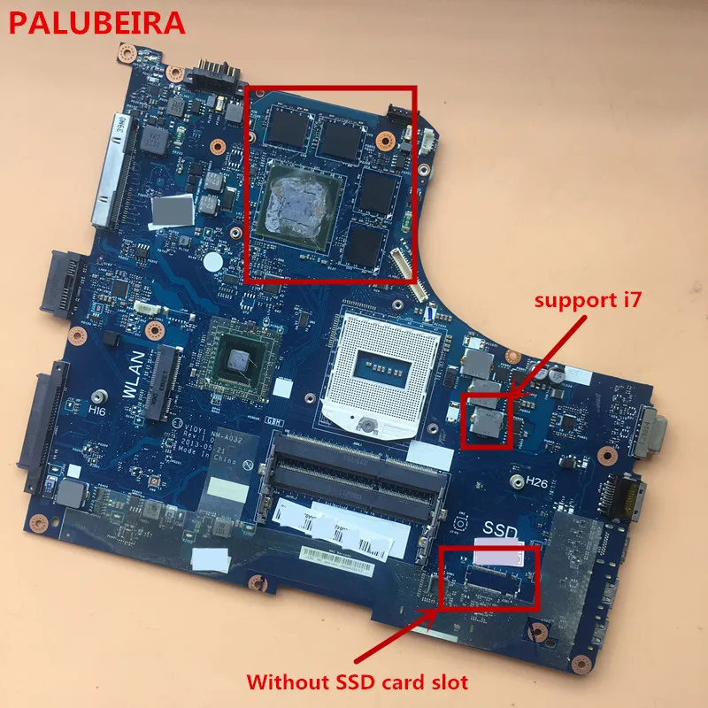 PALUBEIRA без SSD слот для карт LENOVO Y510P Материнская плата ноутбука VIQY1 NM A032 нормальный