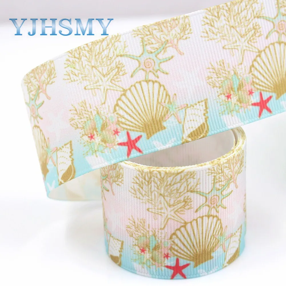 YJHSMY G-18716-620 38 мм 10 ярдов мультфильм печатных grosgrain ленты DIY ручной работы