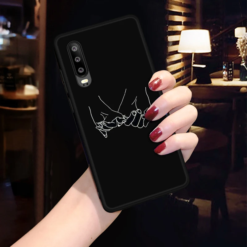 Black Painting Matte Patterned TPU Phone Case For Huawei Honor 9 10 Lite 7X Note Magic2 8X 9X Space Planet Capas Cover |