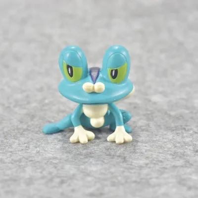 4 см оригинальные игрушки Fennekin Squirtle Charmander Froakie Pkchu Аниме Фигурки Коллекция Модель игрушки Кен Ху магазин pks - Цвет: Зеленый