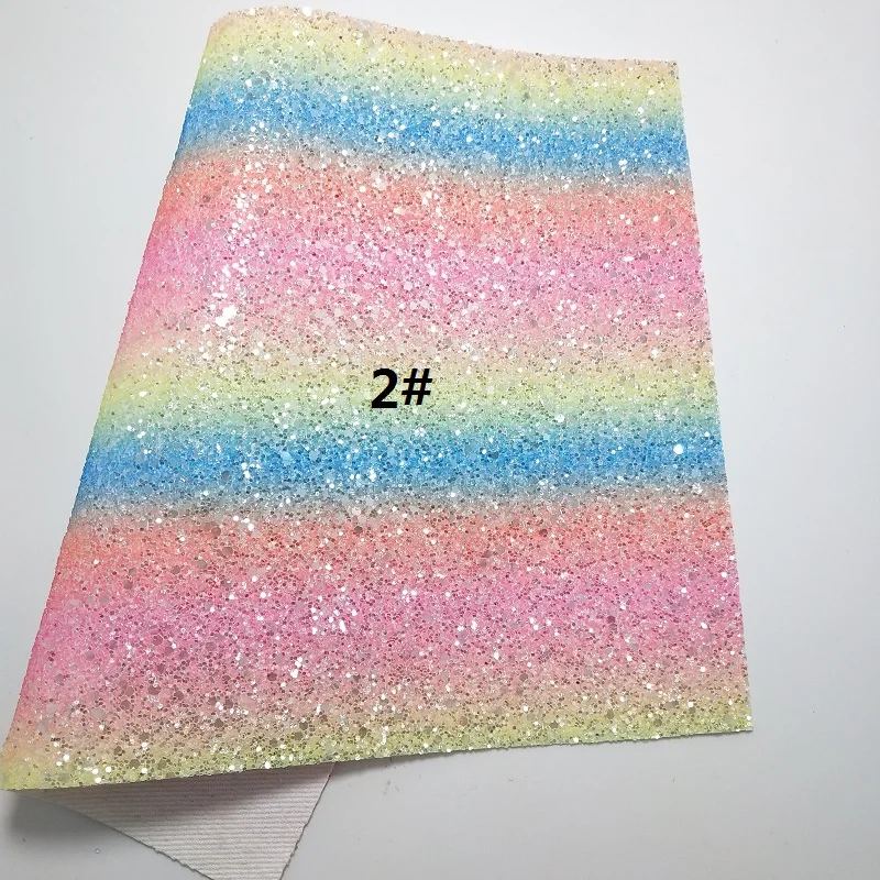 2 1 шт. 21X29 см синтетический Letaher, Cuero Sintetico Rainbow с эффектом блестящей кожи для изготовления бантов аксессуары S202B - Цвет: 2