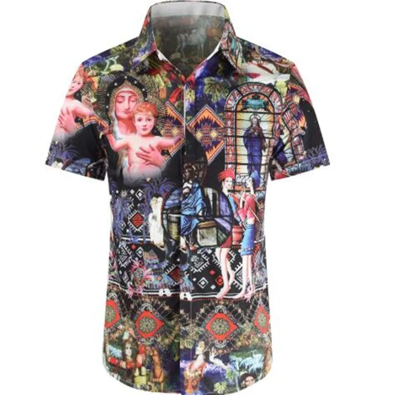 Новая высококачественная Мужская Повседневная модная многоцветная рубашка