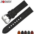 Ремешок ZLIMSN из коровьей кожи для мужских часов, аксессуары для наручных часов, подходит для Panerai, 20 мм 22 мм 24 мм 26 мм