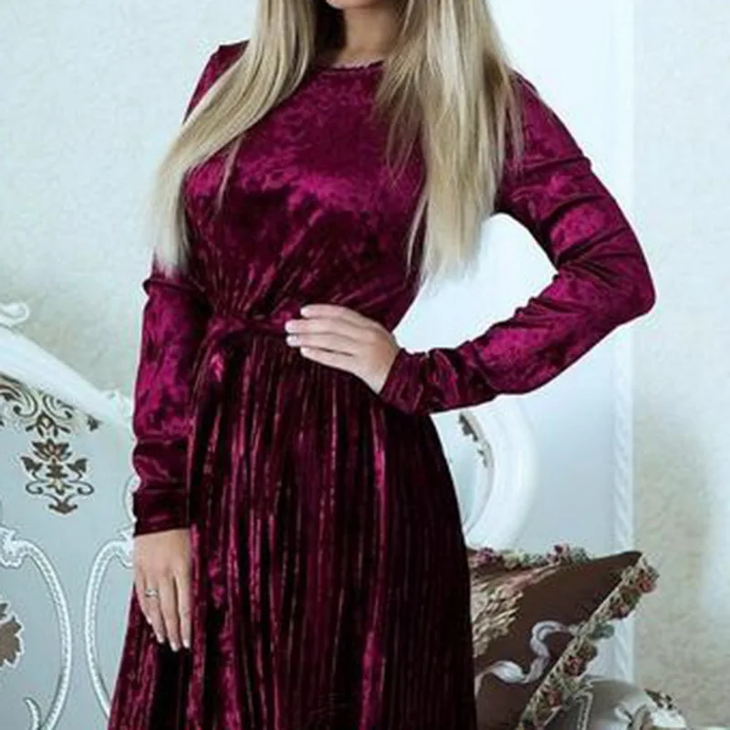 Весна 2019 женское Клубное платье с поясом для офиса девушек повседневное