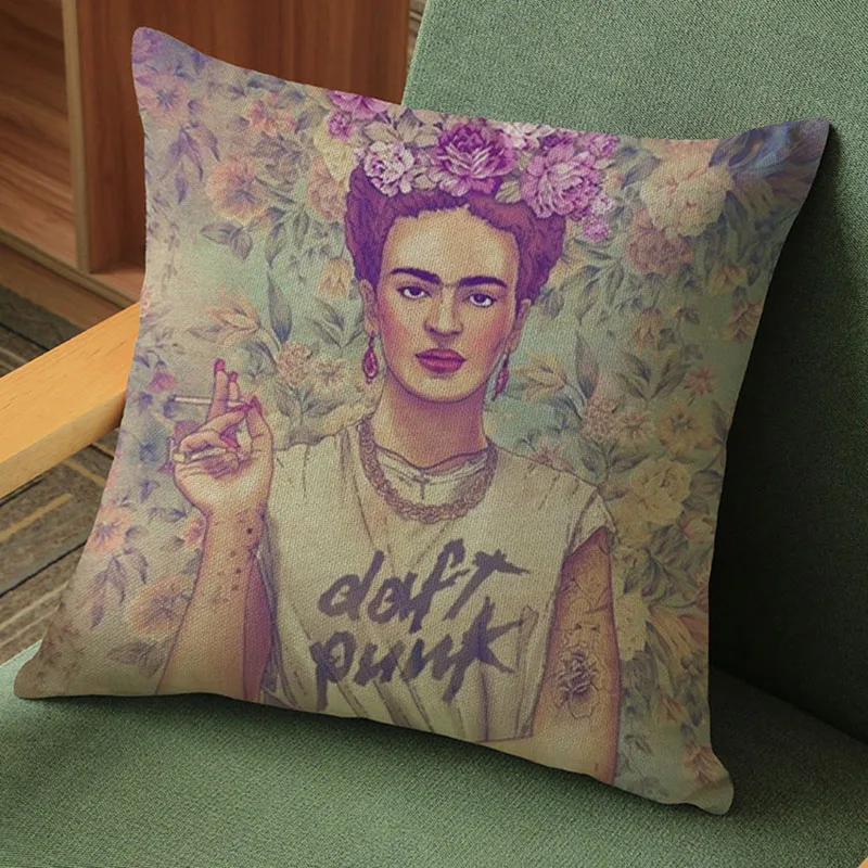 Европейский fridacaro Self portrait из хлопка и льна Подушки Детские отель украшения дома