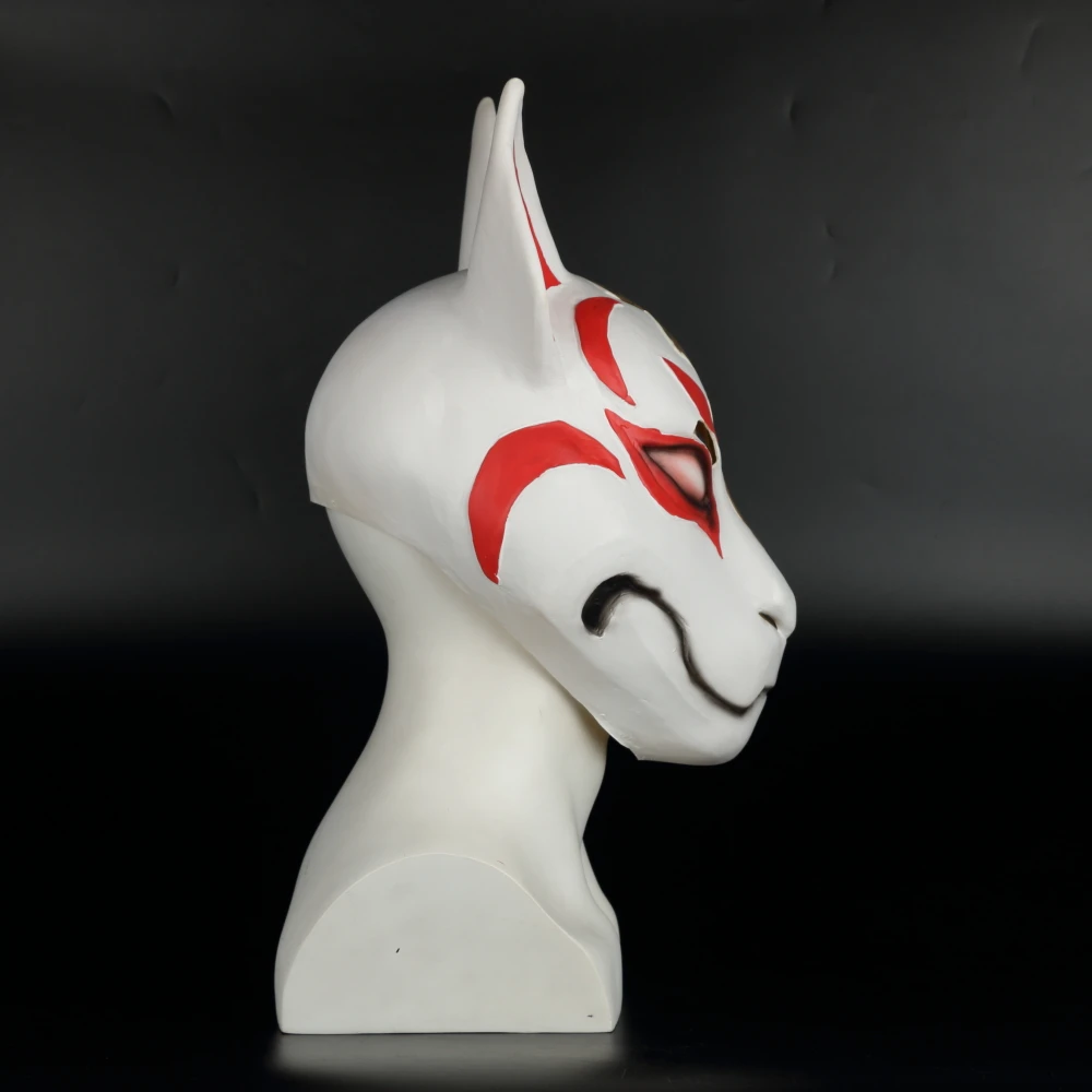 Игра Fortniter маска лиса kitsune животное Полный головной маска для взрослых унисекс маскарадные шлемы реквизит вечерние Хэллоуин нарядное платье