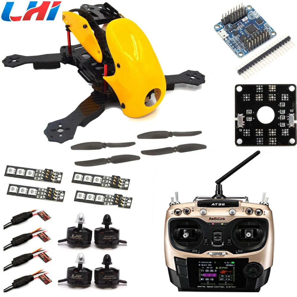 квадрокоптер с камерой самолет RTF Quadcopter набор AT9 ROBOCAT CC3D Контроллер 2204 Двигателя