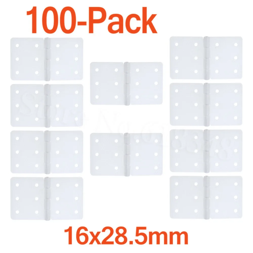

Pinned Nylon Hinges 16x28.5 mm RC Model Airplanes Replacements Parts (Pack of 100)