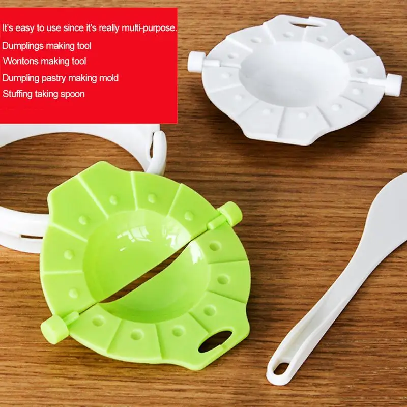 

3 In 1 Dumpling Molds Plastic Dough Press Dumpling Pie Ravioli Mould Cooking Pastry Chinese Food Jiaozi Maker Tools Kits