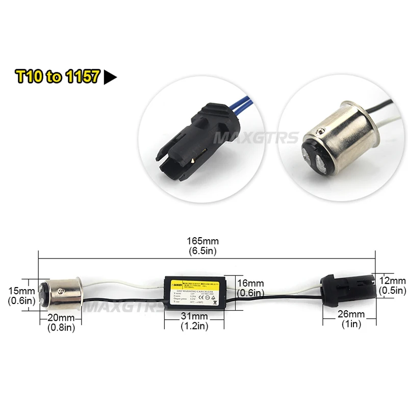 Предупреждение ющий декодер компенсатора T10 1156 1157 BA9S 194 168 W5W 2x12 В разъем без ошибок