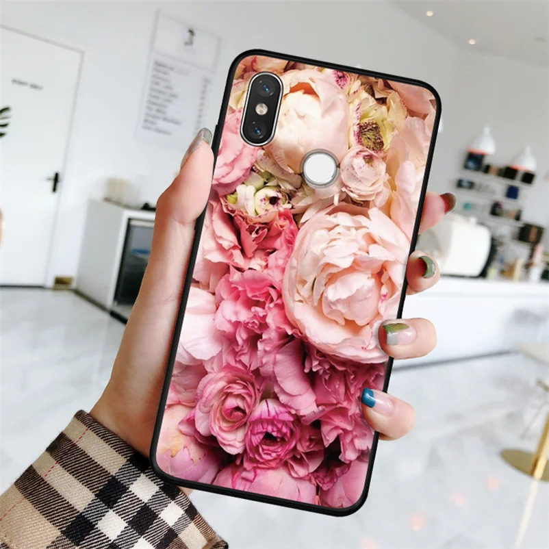 mpfenhua ТПУ цветок чехол для спортивной камеры Xiao mi Red mi 3 4A 4X5 плюс 5A 6A 7A Note 5, 6, 7, 8 Pro mi 9 SE 9T F1 A1 5X A2 6X A3 чехол 8-литровый матовый чехол класса люкс - Цвет: mpfenhua