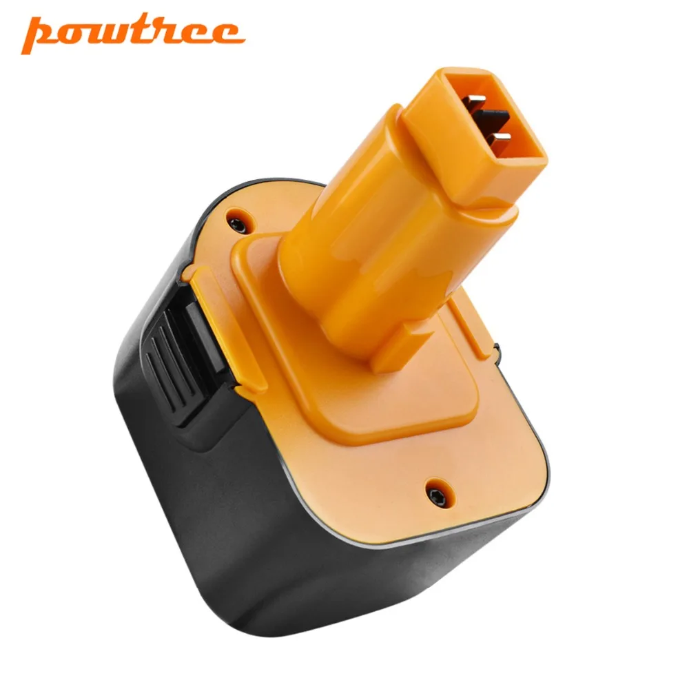 Powtree 2 шт. 12В 2000 мАч для Dewalt DC9071 сменный никель металлогидридный Аккумулятор DW9072
